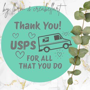 100 Thank you STICKERS - USPS